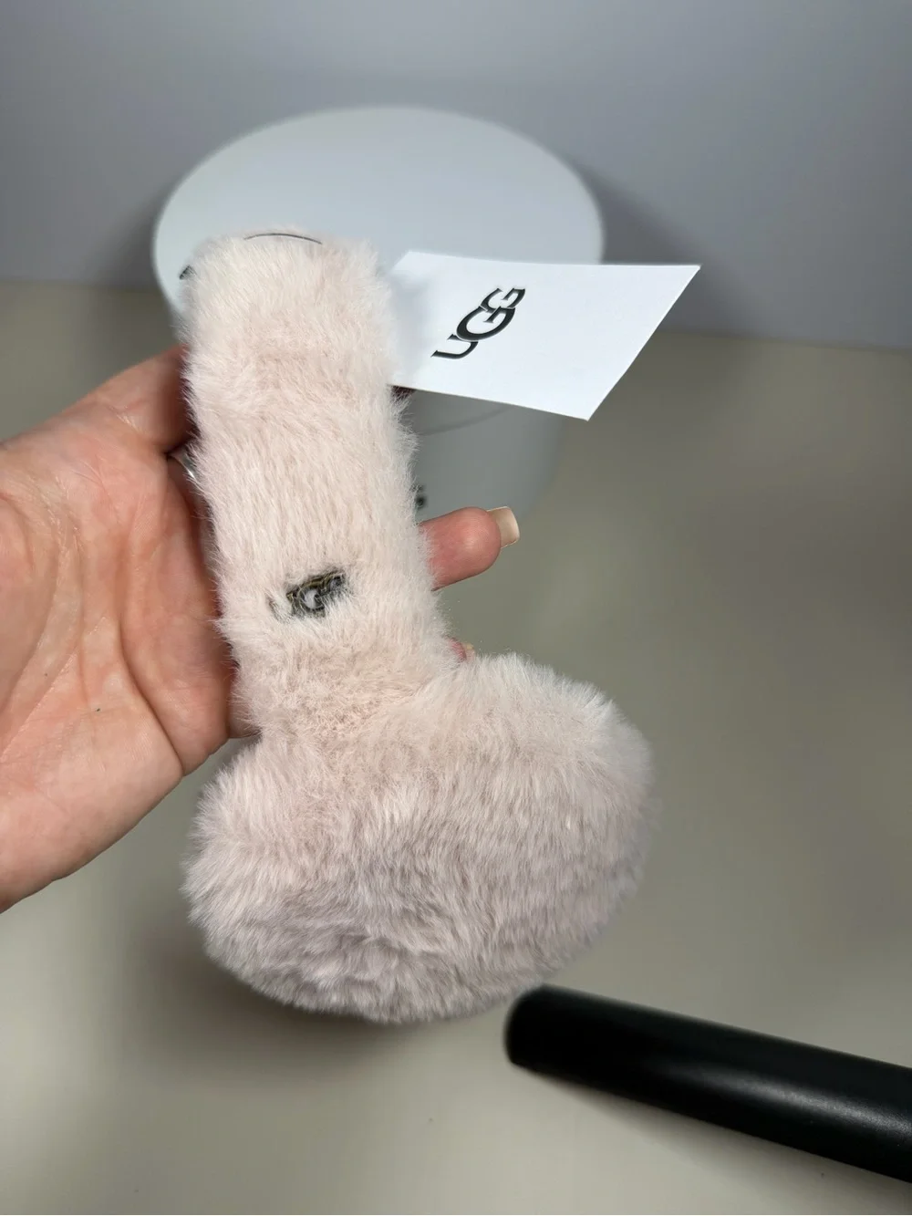 UGG Kids Blush Pink Fur Earmuffs